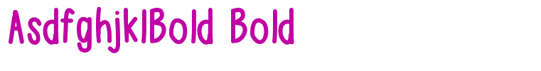 AsdfghjklBold Bold